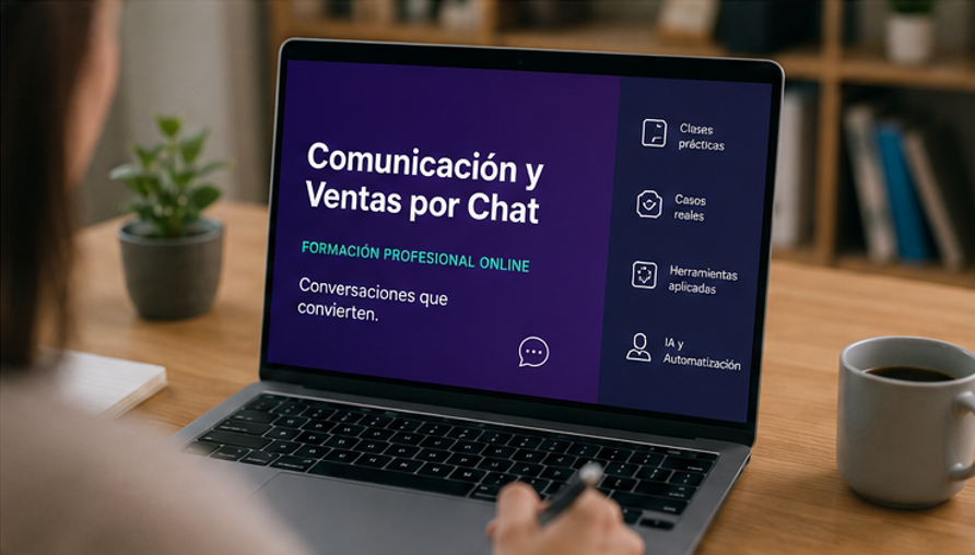 Clase online de comunicación y ventas por chat